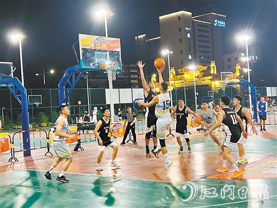 JCBA江南逐夢籃球系列賽在白水帶體育公園開賽。