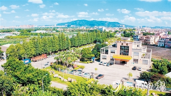 近年來，英南村以黨建引領(lǐng)綠美鄉(xiāng)村建設(shè)，大大提升了宜居宜業(yè)水平。圖為英南村黨群服務(wù)中心。