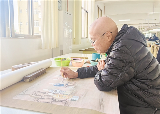 鐘昌華尤其擅長(zhǎng)畫人物和竹。