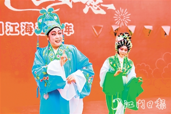 大年初六，粵劇專場(chǎng)演出在下沙公園開鑼。