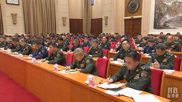 △2025年3月7日，解放軍和武警部隊(duì)代表團(tuán)全體會(huì)議現(xiàn)場(chǎng)。