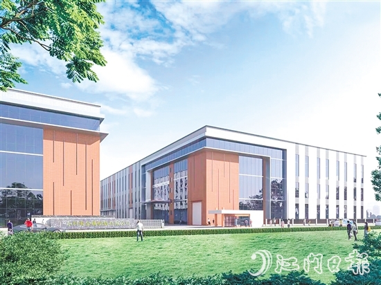 廣東科美金屬制造有限公司新工廠奠基，這是鶴山推動(dòng)項(xiàng)目招引、動(dòng)工、投產(chǎn)的又一有力見證。圖為項(xiàng)目效果圖。