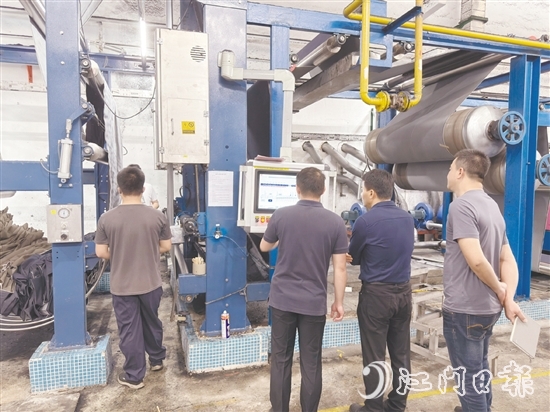 專家團(tuán)隊(duì)調(diào)研企業(yè)用能情況。