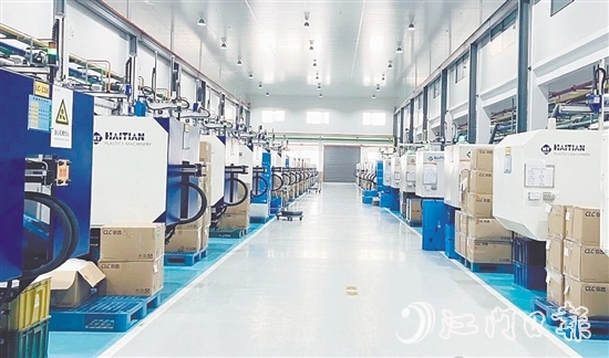 聯(lián)昌噴霧泵（鶴山）有限公司致力于打造國內最大的噴霧泵生產基地。圖為項目一期已投產生產車間。