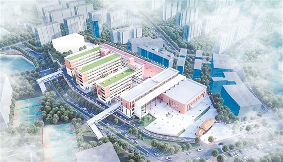 新會第一中學(xué)新校區(qū)項目效果圖。