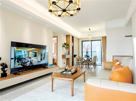 博學名苑豪裝江景樣板房實景圖。