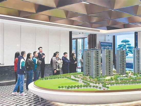 元旦假期，我市多個樓盤人氣旺。