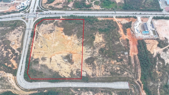 臺山這次成功出讓的3宗地塊為相鄰用地。圖為江門市JCR2026-21（臺山05）號地。